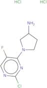 1-(2-Chloro-5-fluoropyrimidin-4-yl)pyrrolidin-3-amine dihydrochloride
