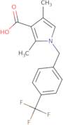 2,4-Dimethyl-1-(4-(trifluoromethyl)benzyl)-1H-pyrrole-3-carboxylic acid