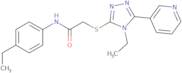 2-{[4-Ethyl-5-(pyridin-3-yl)-4H-1,2,4-triazol-3-yl]sulfanyl}-N-(4-ethylphenyl)acetamide