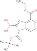 1-BOC-4-(ethoxycarbonyl)indole-2-boronic acid