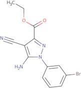 Ethyl 5-amino-1-(3-bromophenyl)-4-cyanopyrazole-3-carboxylate