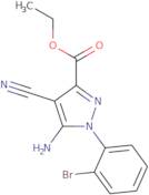 Ethyl 5-amino-1-(2-bromophenyl)-4-cyanopyrazole-3-carboxylate