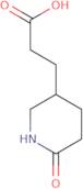3-(6-Oxopiperidin-3-yl)propanoic acid