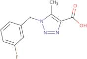 1-[(3-Fluorophenyl)methyl]-5-methyl-1H-1,2,3-triazole-4-carboxylic acid