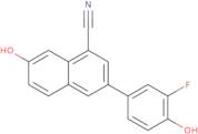 3-(3-Fluoro-4-hydroxyphenyl)-7-hydroxy-1-naphthonitrile