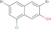 3,6-Dibromo-8-chloronaphthalen-2-ol