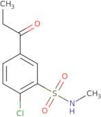 2-Chloro-N-methyl-5-propanoylbenzene-1-sulfonamide