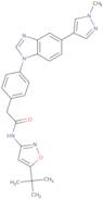N-(5-tert-Butyl-1,2-oxazol-3-yl)-2-{4-[5-(1-methyl-1H-pyrazol-4-yl)-1H-1,3-benzodiazol-1-yl]phenyl}acetamide