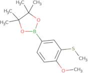 2-[4-Methoxy-3-(methylthio)phenyl]-4,4,5,5-tetramethyl-1,3,2-dioxaborolane