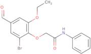 2-(2-Bromo-6-ethoxy-4-formylphenoxy)-N-phenylacetamide