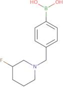 [4-Fluoro-3-(piperidin-1-ylmethyl)phenyl]boronic acid