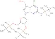 4-chloro-7-[2-deoxy-3,5-bis-O-[(1,1-dimethylethyl)dimethylsilyl]-β-D-erythro-pentofuranosyl]-2-[[(…