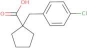 1-[(4-Chlorophenyl)methyl]cyclopentane-1-carboxylic acid