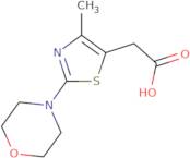 2-[4-Methyl-2-(morpholin-4-yl)-1,3-thiazol-5-yl]acetic acid