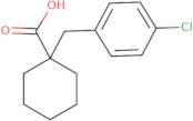 1-[(4-Chlorophenyl)methyl]cyclohexane-1-carboxylic acid