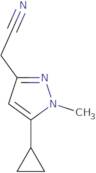 (5-Cyclopropyl-1-methyl-1H-pyrazol-3-yl)acetonitrile