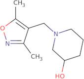 1-[(3,5-Dimethyl-1,2-oxazol-4-yl)methyl]piperidin-3-ol