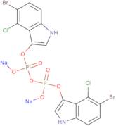 Bis(5-bromo-4-chloro-3-indoxyl)pyrophosphoric acid, disodium salt