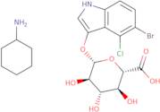 5-Bromo-4-chloro-3-indoxyl-beta-D-glucuronic acid, cyclohexylammonium salt monohydrate