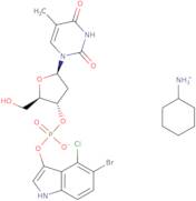 5-Bromo-4-chloro-3-indoxyl thymidine-3'-phosphate, cyclohexylammonium salt