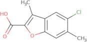 5-Chloro-3,6-dimethyl-1-benzofuran-2-carboxylic acid