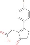 2-[2-(4-Fluorophenyl)-5-oxocyclopent-1-en-1-yl]acetic acid