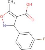 3-(3-Fluorophenyl)-5-methyl-1,2-oxazole-4-carboxylic acid