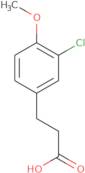 3-(3-Chloro-4-methoxyphenyl)propionic acid