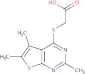 2-({Trimethylthieno[2,3-d]pyrimidin-4-yl}sulfanyl)acetic acid