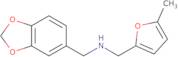 Benzo[1,3]dioxol-5-ylmethyl-(5-methyl-furan-2-ylmethyl)-amine