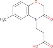 3-(6-Methyl-3-oxo-2,3-dihydro-4H-1,4-benzoxazin-4-yl)propanoic acid