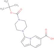 3-(4-(tert-Butoxycarbonyl)piperazin-1-yl)indolizine-6-carboxylic acid