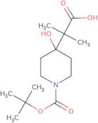 2-{1-[(tert-Butoxy)carbonyl]-4-hydroxypiperidin-4-yl}-2-methylpropanoic acid