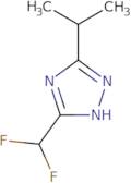 5-(Difluoromethyl)-3-(propan-2-yl)-1H-1,2,4-triazole