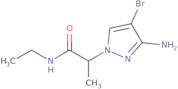 2-(3-Amino-4-bromopyrazol-1-yl)-N-ethylpropanamide