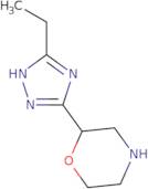 2-(3-Ethyl-1H-1,2,4-triazol-5-yl)morpholine