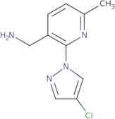 [2-(4-Chloro-1H-pyrazol-1-yl)-6-methylpyridin-3-yl]methanamine