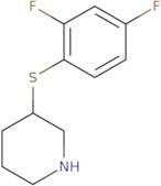 3-[(2,4-Difluorophenyl)sulfanyl]piperidine