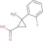 2-(2-Fluorophenyl)-2-methylcyclopropane-1-carboxylic acid