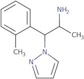 1-(2-Methylphenyl)-1-(1H-pyrazol-1-yl)propan-2-amine