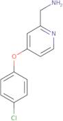 [4-(4-Chlorophenoxy)pyridin-2-yl]methanamine