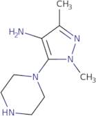 1,3-Dimethyl-5-(piperazin-1-yl)-1H-pyrazol-4-amine