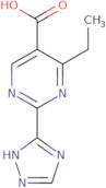 4-Ethyl-2-(1H-1,2,4-triazol-5-yl)pyrimidine-5-carboxylic acid