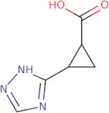 2-(1H-1,2,4-Triazol-3-yl)cyclopropane-1-carboxylic acid