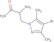 2-Amino-3-(4-bromo-3,5-dimethylpyrazol-1-yl)propanamide