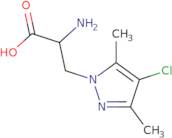 2-Amino-3-(4-chloro-3,5-dimethyl-1H-pyrazol-1-yl)propanoic acid