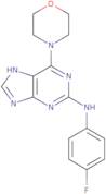 N-(4-Fluorophenyl)-6-(morpholin-4-yl)-9H-purin-2-amine