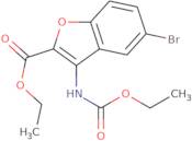 ethyl 5-bromo-3-[(ethoxycarbonyl)amino]-1-benzofuran-2-carboxylate