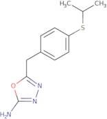 5-(4-(Isopropylthio)benzyl)-1,3,4-oxadiazol-2-amine