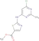 2-[(6-Chloro-2-methyl-4-pyrimidinyl)amino]-5-thiazolecarboxylic Acid Methyl Ester